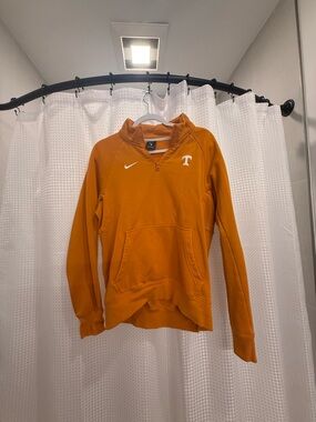 Nike Orange Quarter-Zip Fleece Pullover